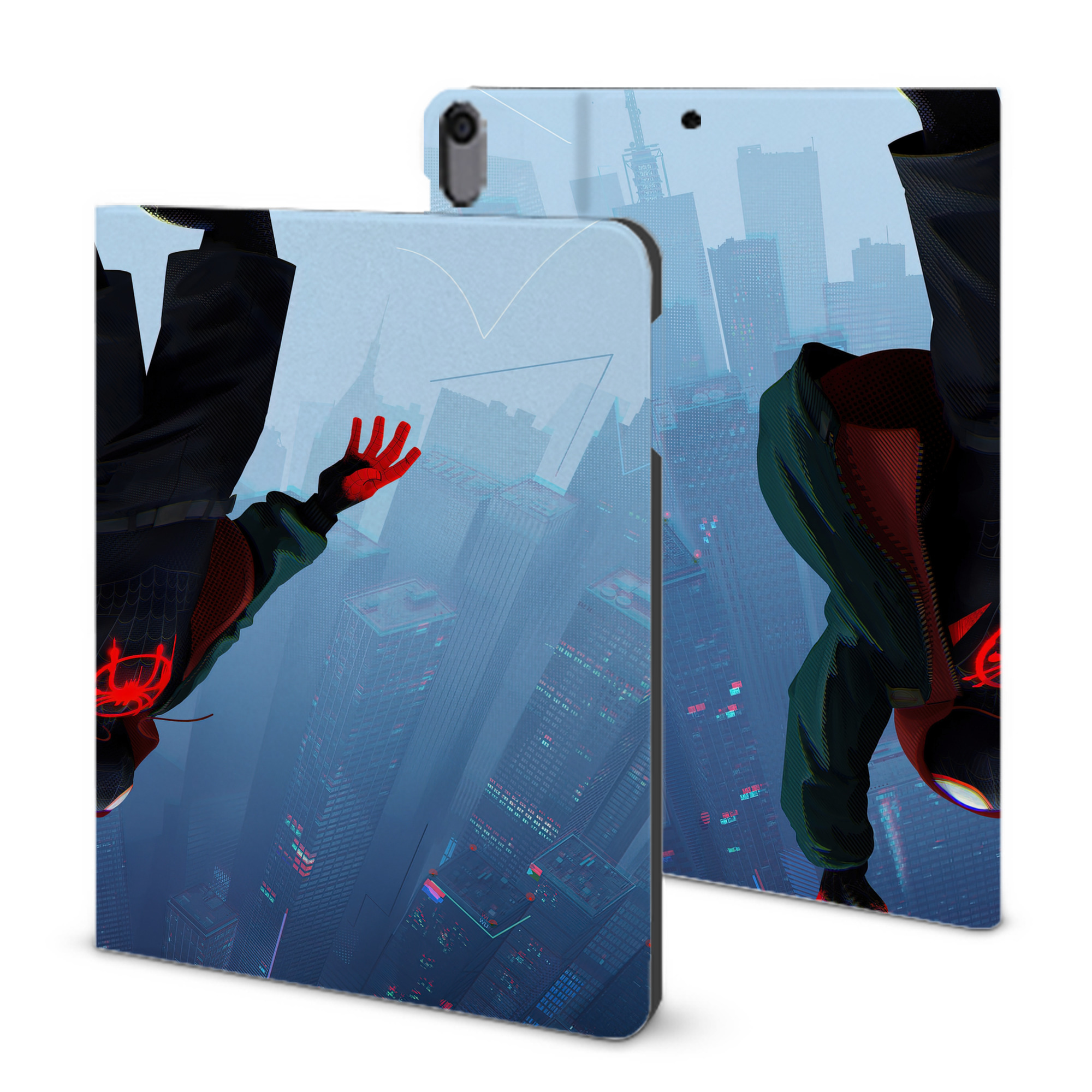 （画像用） Spider Man スパイダーマン IPad ケース ブック型 PUレザー TPU 耐衝撃 軽量 薄型 ペン収納なし 全面保護 IPad 各モデル対応